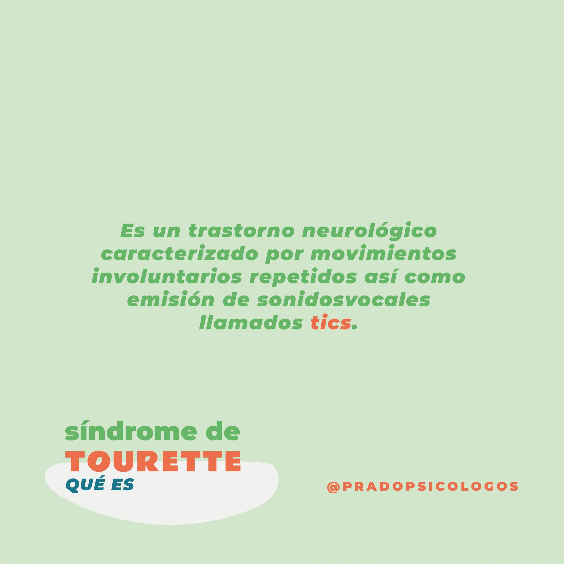 Definición síndrome de tourette